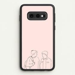 Outline - Heart TV  - Heartstopper Phone Case for Galaxy S10e