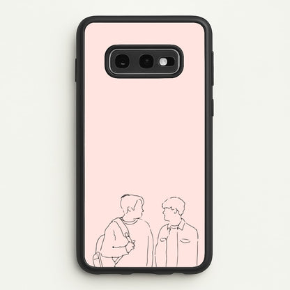 Outline - Heart TV  - Heartstopper Phone Case for Galaxy S10e