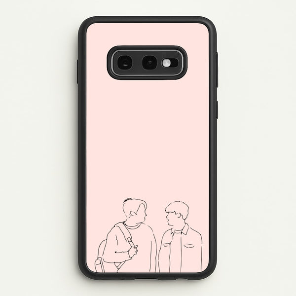Outline - Heart TV  - Heartstopper Phone Case for Galaxy S10e