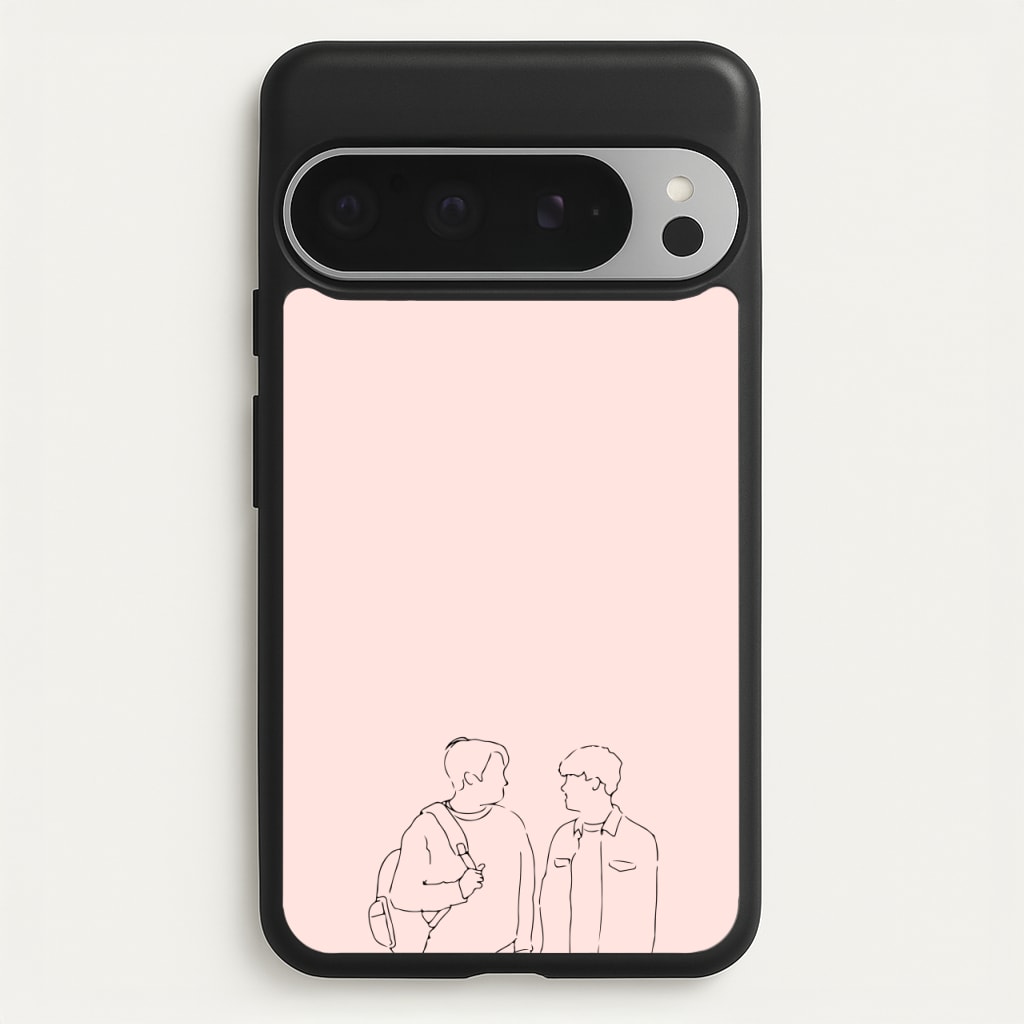 Outline - Heart TV  - Heartstopper Phone Case for Google Pixel 9 Pro XL