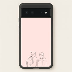 Outline - Heart TV  - Heartstopper Phone Case for Google Pixel 6
