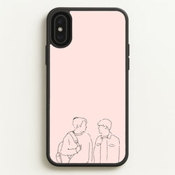 Outline - Heart TV  - Heartstopper Phone Case for iPhone XS Max
