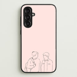 Outline - Heart TV  - Heartstopper Phone Case for Galaxy A16