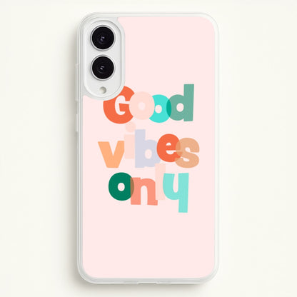 Colourful Good Vibes Only  - Hot Girl Summer Phone Case for Galaxy S25 Edge