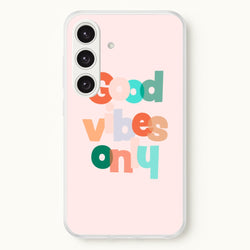 Colourful Good Vibes Only  - Hot Girl Summer Phone Case for Galaxy S25