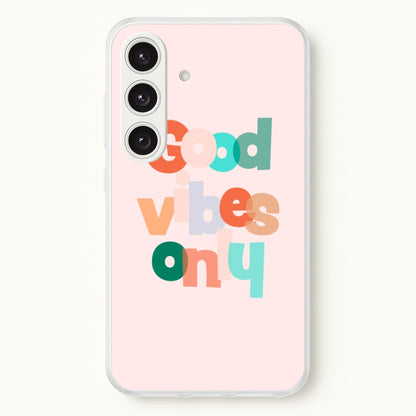 Colourful Good Vibes Only  - Hot Girl Summer Phone Case for Galaxy S25