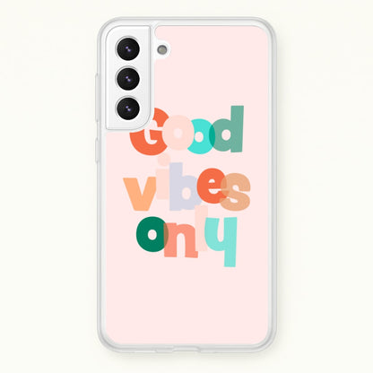 Colourful Good Vibes Only  - Hot Girl Summer Phone Case for Galaxy S22