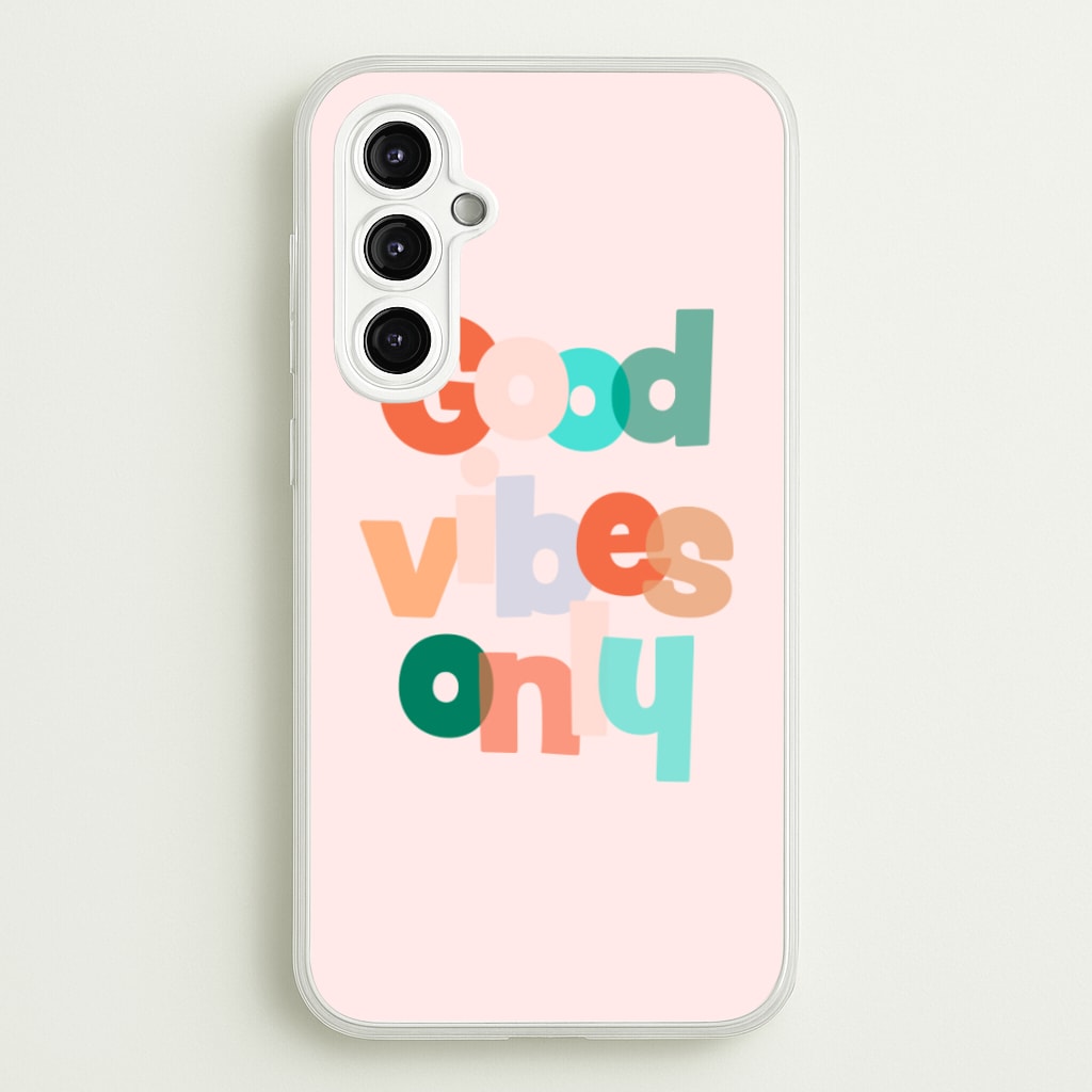 Colourful Good Vibes Only  - Hot Girl Summer Phone Case for Galaxy A14