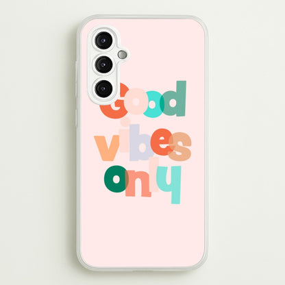 Colourful Good Vibes Only  - Hot Girl Summer Phone Case for Galaxy A14