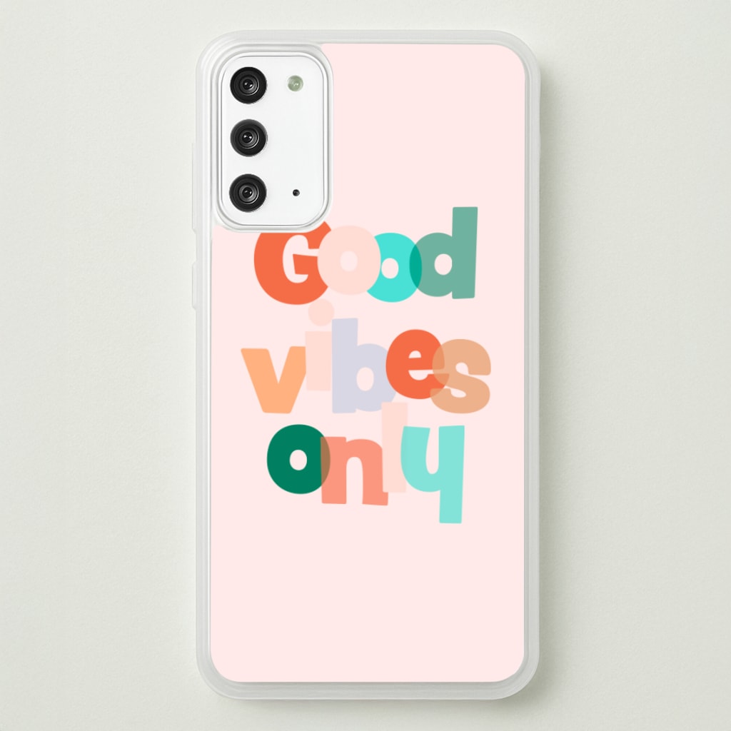 Colourful Good Vibes Only  - Hot Girl Summer Phone Case for Galaxy Note 20