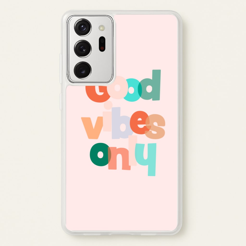 Colourful Good Vibes Only  - Hot Girl Summer Phone Case for Galaxy Note 20 Ultra