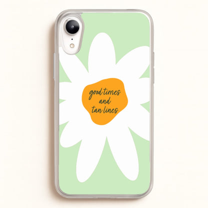 Good Times and Tan Lines  - Hot Girl Summer Phone Case for iPhone XR