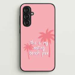This Is My Resting Beach Face - Summer Quotes  - Summer Quotes Phone Case for Galaxy S23FE