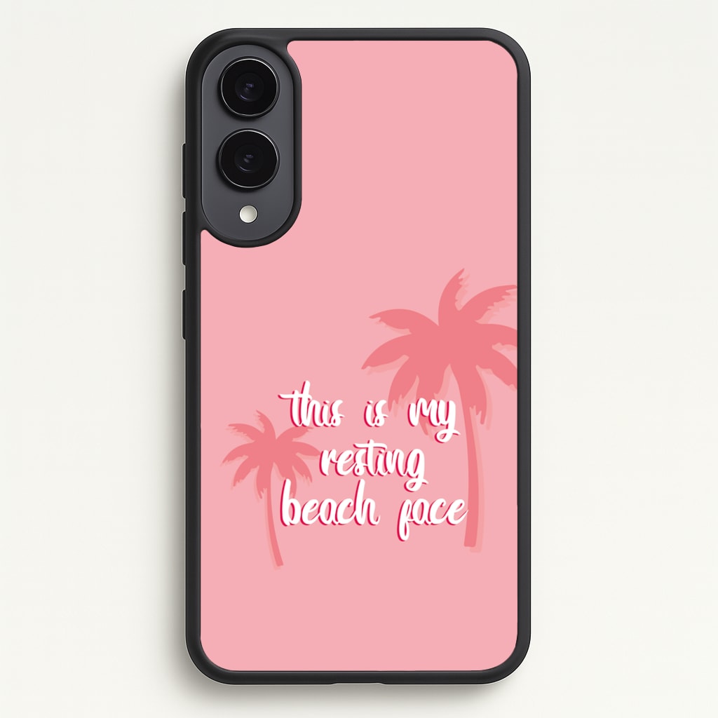 This Is My Resting Beach Face - Summer Quotes  - Summer Quotes Phone Case for Galaxy S25 Edge