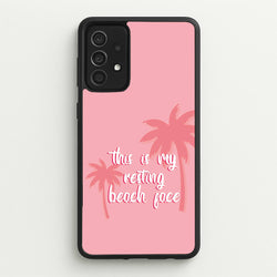 This Is My Resting Beach Face - Summer Quotes  - Summer Quotes Phone Case for Galaxy A52 / A52s