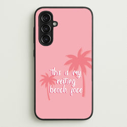 This Is My Resting Beach Face - Summer Quotes  - Summer Quotes Phone Case for Galaxy A16