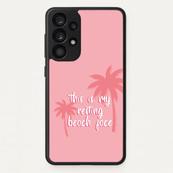 This Is My Resting Beach Face - Summer Quotes  - Summer Quotes Phone Case for Galaxy A53