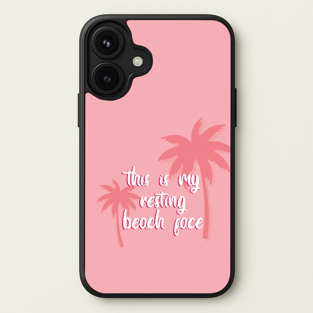 This Is My Resting Beach Face - Summer Quotes Phone Case for iPhone 17
