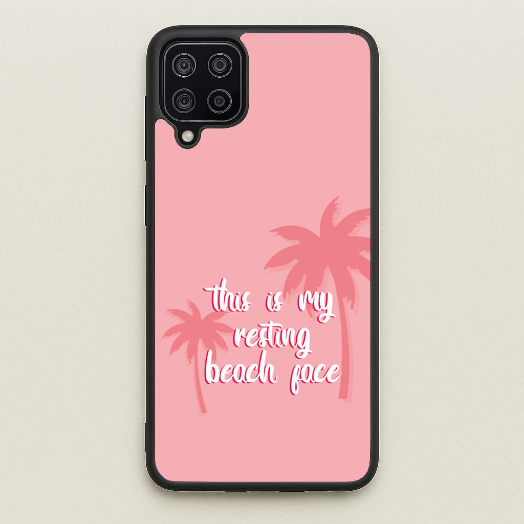 This Is My Resting Beach Face - Summer Quotes  - Summer Quotes Phone Case for Galaxy A12