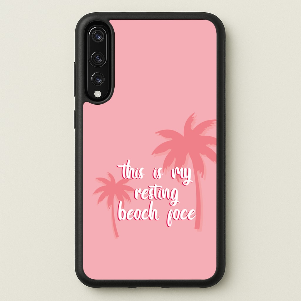 This Is My Resting Beach Face - Summer Quotes  - Summer Quotes Phone Case for Huawei P20 Pro