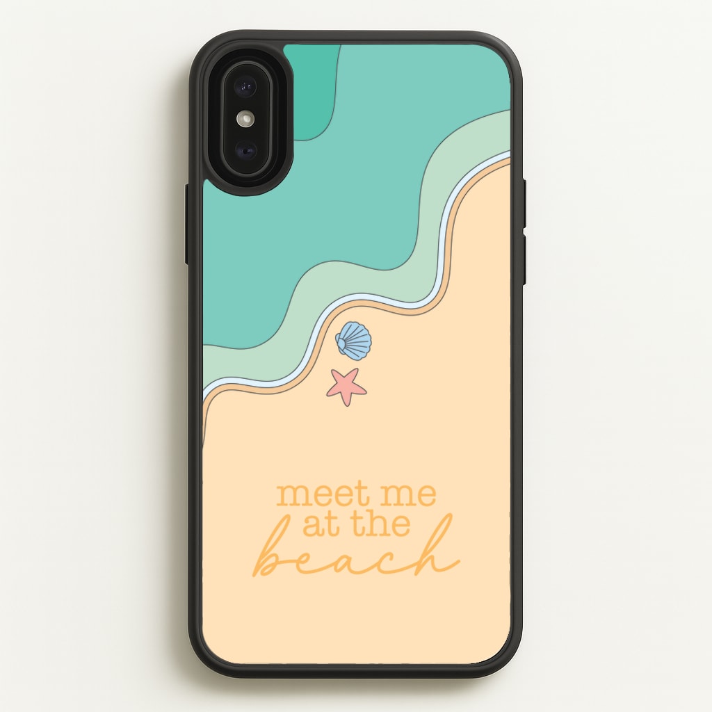 Meet Me At The Beach - Summer  - Summer Phone Case for iPhone XS Max