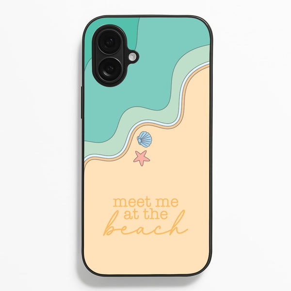 Meet Me At The Beach - Summer  - Summer Phone Case for iPhone 16 Plus