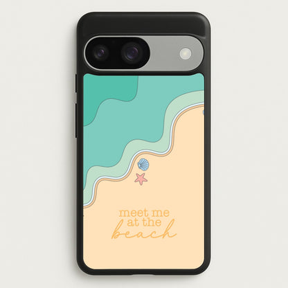 Meet Me At The Beach - Summer  - Summer Phone Case for Google Pixel 9 / 9 Pro
