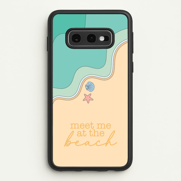 Meet Me At The Beach - Summer  - Summer Phone Case for Galaxy S10e
