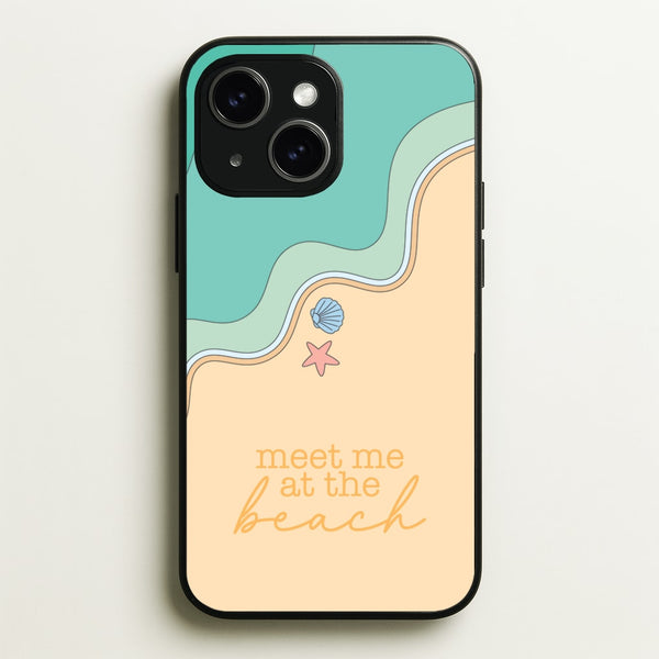 Meet Me At The Beach - Summer  - Summer Phone Case for iPhone 15