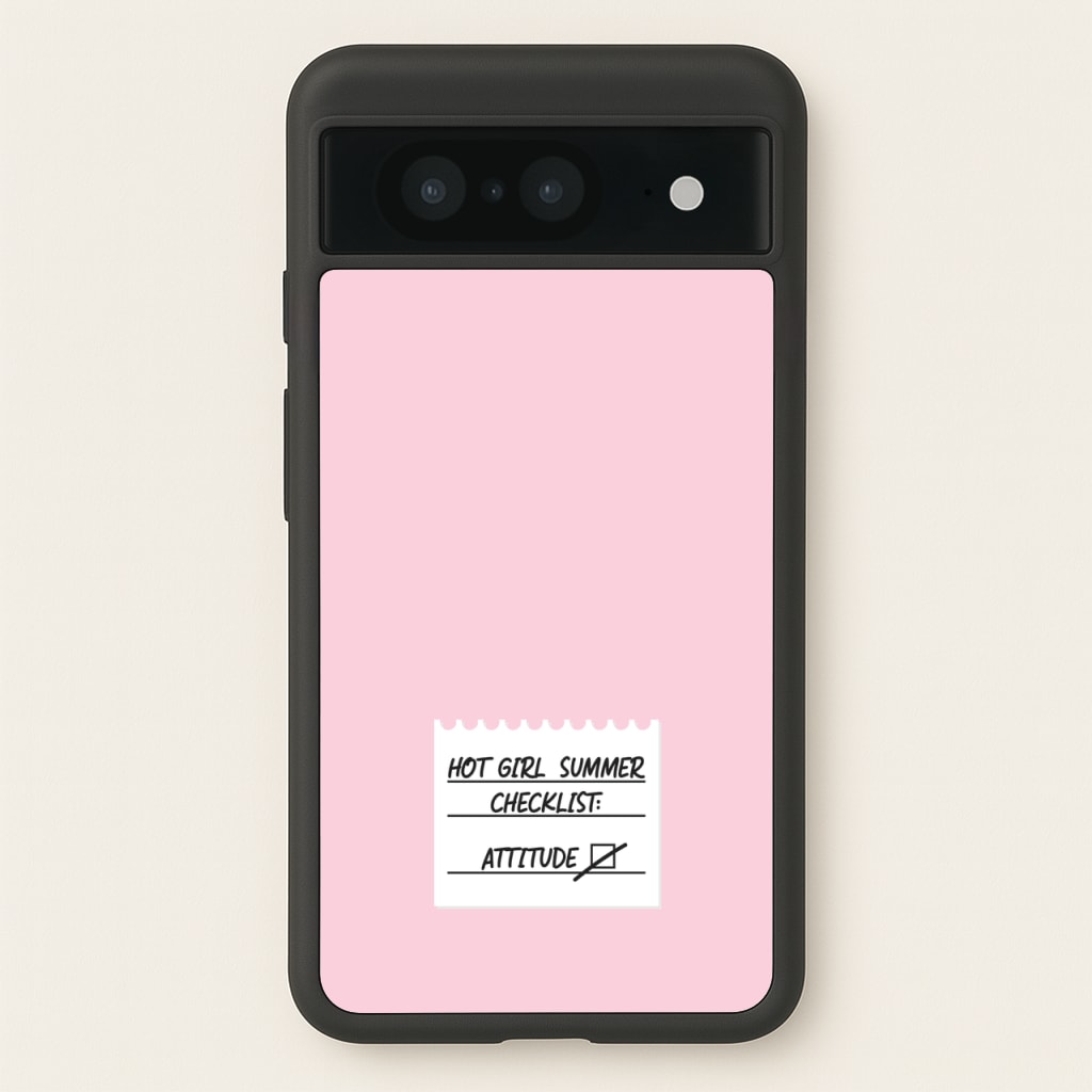 Hot Girl Summer Checklist - Summer  - Summer Phone Case for Google Pixel 8