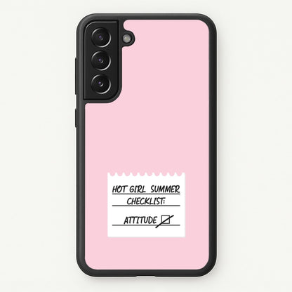 Hot Girl Summer Checklist - Summer  - Summer Phone Case for Galaxy S21 Plus