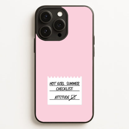 Hot Girl Summer Checklist - Summer  - Summer Phone Case for iPhone 12 Pro Max