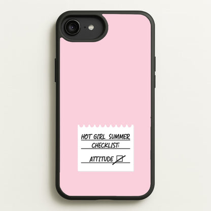 Hot Girl Summer Checklist - Summer  - Summer Phone Case for iPhone 6 Plus / 7 Plus / 8 Plus
