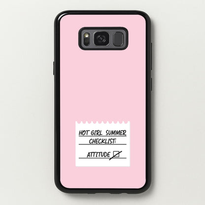 Hot Girl Summer Checklist - Summer  - Summer Phone Case for Galaxy S8