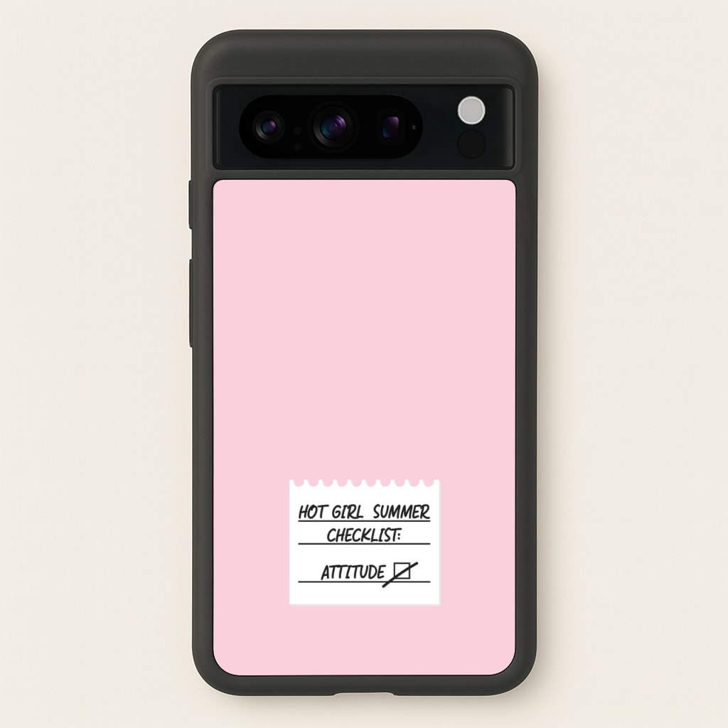 Hot Girl Summer Checklist - Summer  - Summer Phone Case for Google Pixel 8 Pro