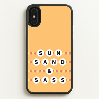 Sun, Sand And Sass  - Hot Girl Summer Phone Case for iPhone XS Max