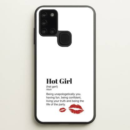 Hot Girl Dictionary Definition  - Hot Girl Summer Phone Case for Galaxy A21s