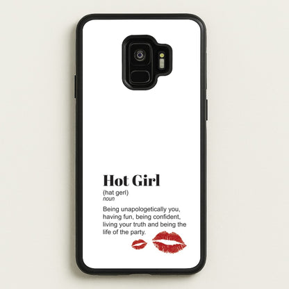 Hot Girl Dictionary Definition  - Hot Girl Summer Phone Case for Galaxy S9
