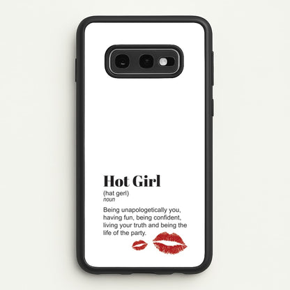 Hot Girl Dictionary Definition  - Hot Girl Summer Phone Case for Galaxy S10e