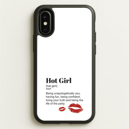 Hot Girl Dictionary Definition  - Hot Girl Summer Phone Case for iPhone X / XS