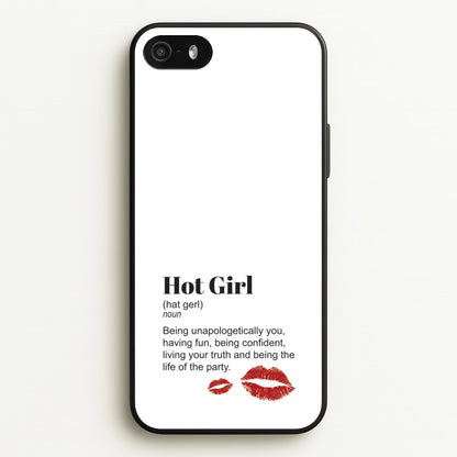Hot Girl Dictionary Definition  - Hot Girl Summer Phone Case for iPhone 5 / 5s / SE 2016