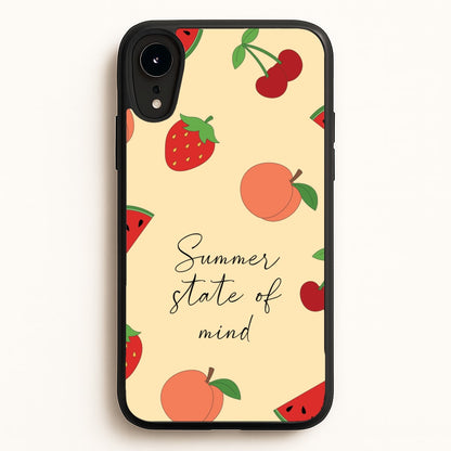 Summer State Of Mind Fruits Pattern  - Hot Girl Summer Phone Case for iPhone XR