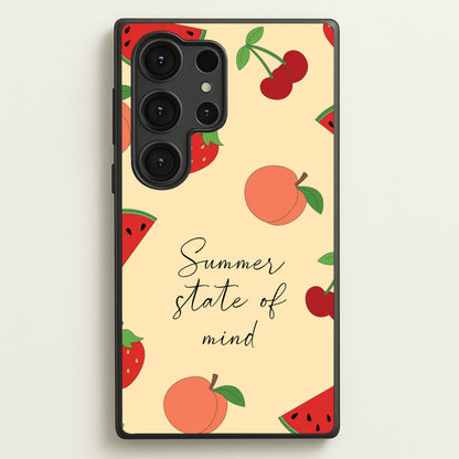 Summer State Of Mind Fruits Pattern  - Hot Girl Summer Phone Case for Galaxy S25 Ultra