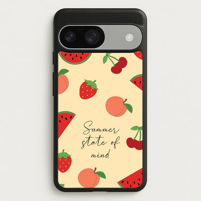 Summer State Of Mind Fruits Pattern  - Hot Girl Summer Phone Case for Google Pixel 9 / 9 Pro