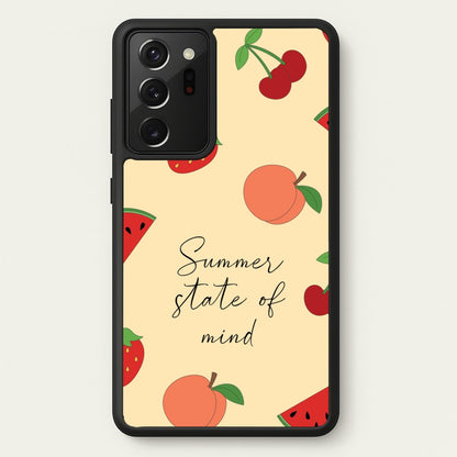 Summer State Of Mind Fruits Pattern  - Hot Girl Summer Phone Case for Galaxy Note 20 Ultra