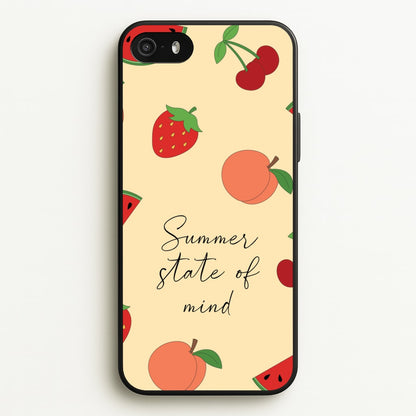 Summer State Of Mind Fruits Pattern  - Hot Girl Summer Phone Case for iPhone 5 / 5s / SE 2016