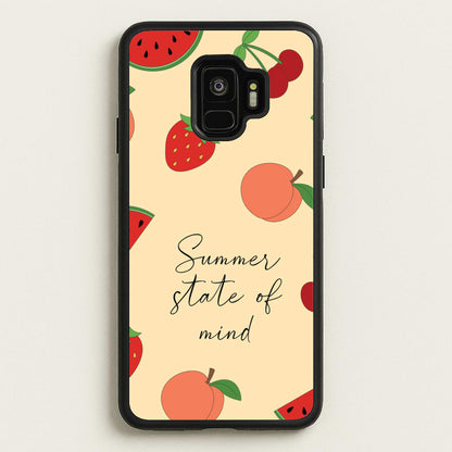 Summer State Of Mind Fruits Pattern  - Hot Girl Summer Phone Case for Galaxy S9
