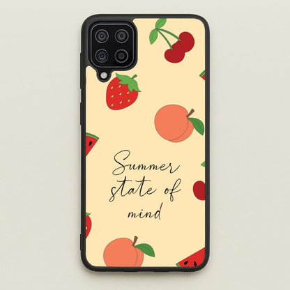 Summer State Of Mind Fruits Pattern  - Hot Girl Summer Phone Case for Galaxy A12