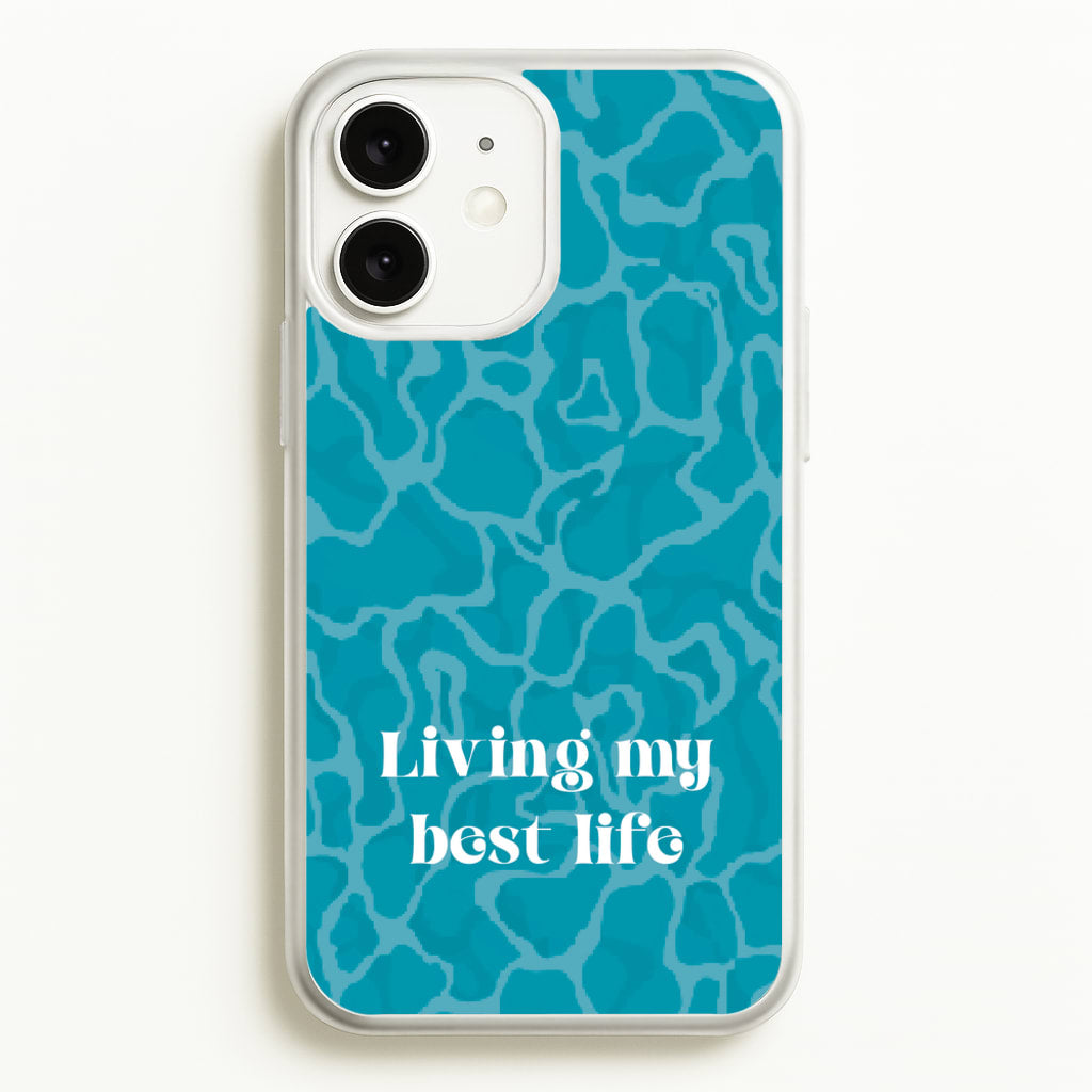 Living My Best Life Water Pattern  - Hot Girl Summer Phone Case for iPhone 11
