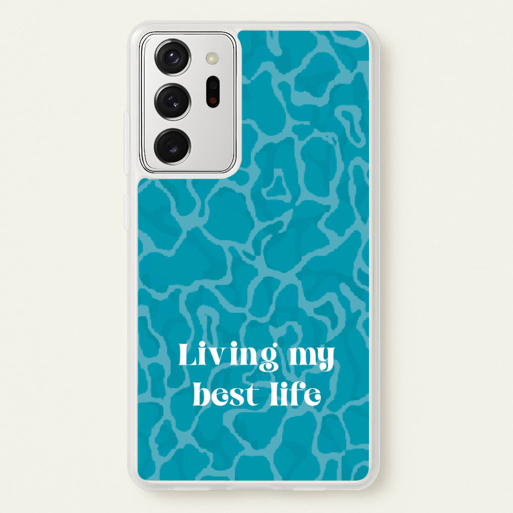 Living My Best Life Water Pattern  - Hot Girl Summer Phone Case for Galaxy Note 20 Ultra